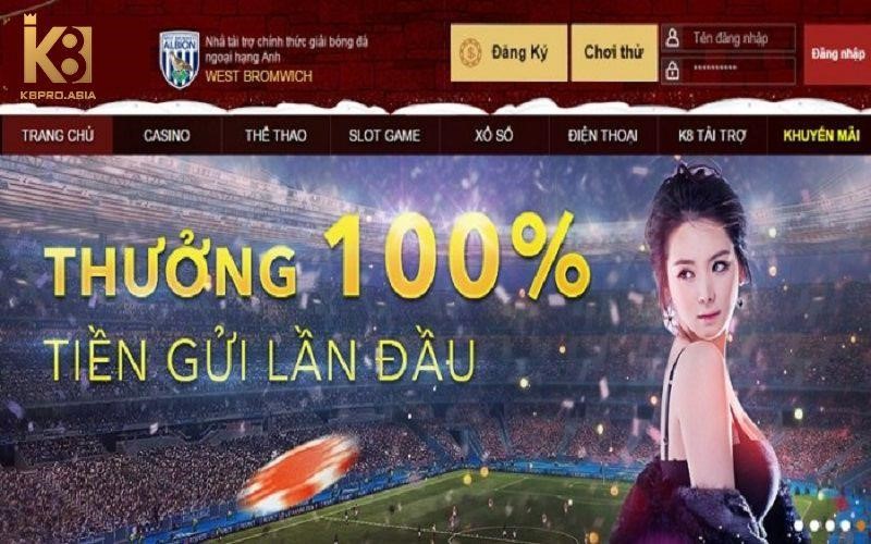 K8pro là một nhà cái có quy mô lớn tầm cỡ thế giới