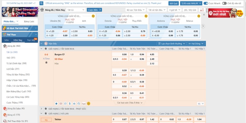 Bet88 keo nha cai hay còn được gọi là kèo cược bóng đá tại website