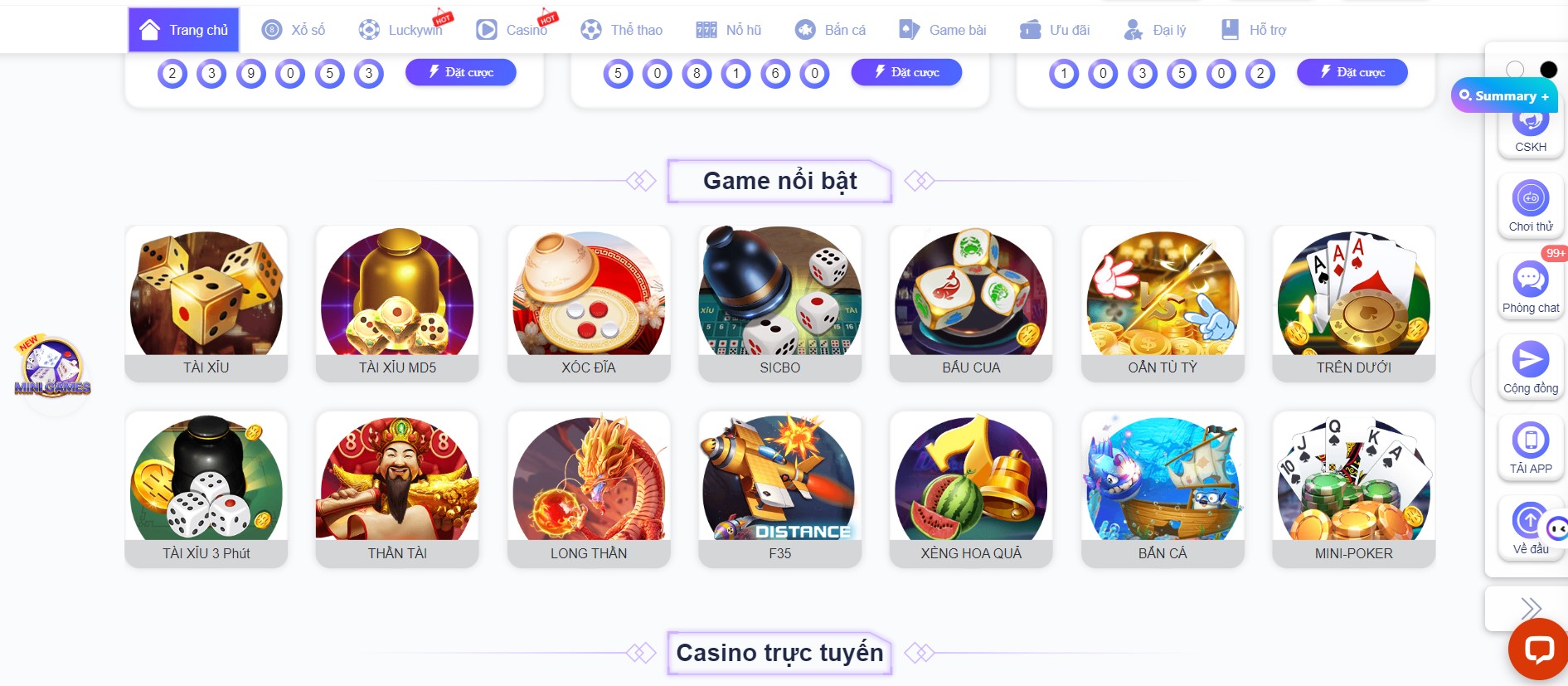 Xổ Số 666 đa dạng các loại hình game và cá cược