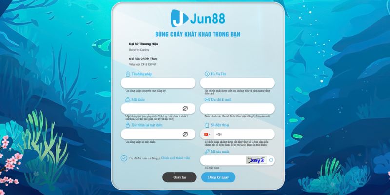 Các bước tham gia cược tại Jun88