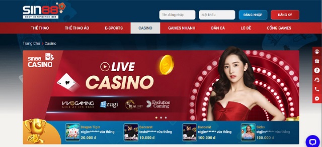 Casino đẳng cấp và siêu chân thực như Lasvegas