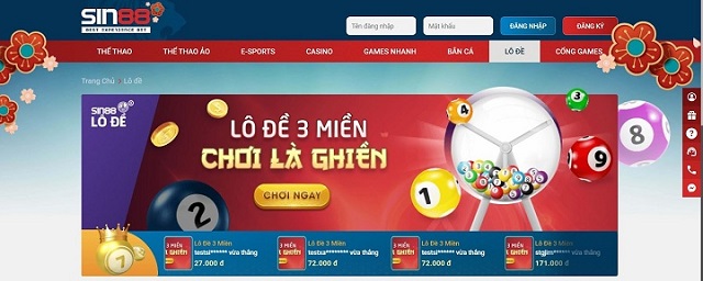 Game xổ số cực “độc ” và mới lại chỉ có tại Sin88