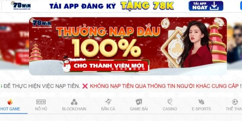 Hướng dẫn đăng ký 78WIN được cung cấp trên trang chủ